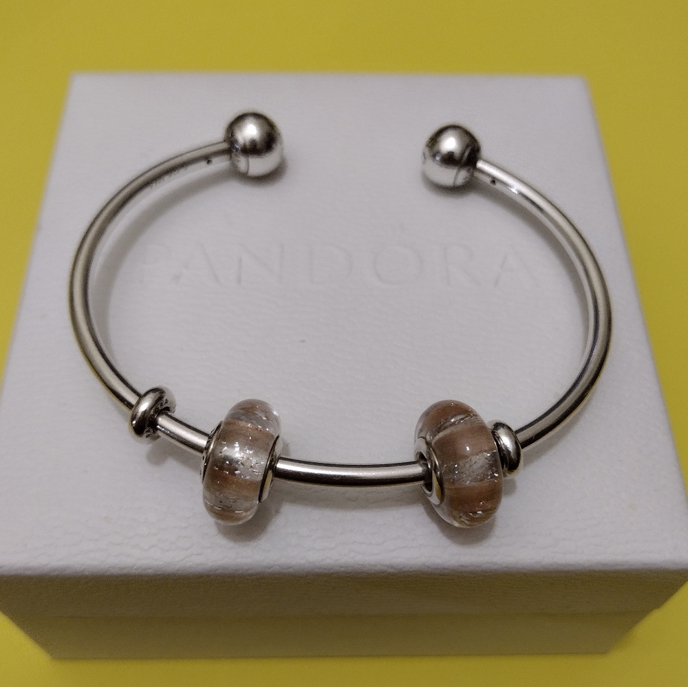 Pandora Shimmering Stripe Glass Charm - Picture 6 of 8